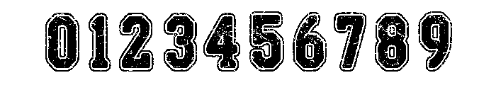 College Jersey Grunge Regular Font OTHER CHARS