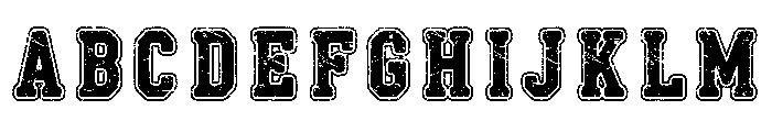 College Jersey Grunge Regular Font UPPERCASE