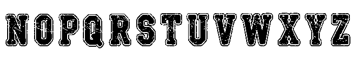 College Jersey Grunge Regular Font UPPERCASE