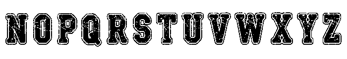 College Jersey Grunge Regular Font LOWERCASE