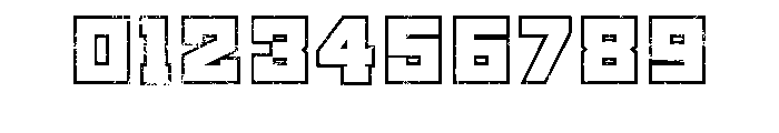 College Retro V2 Outline Font OTHER CHARS