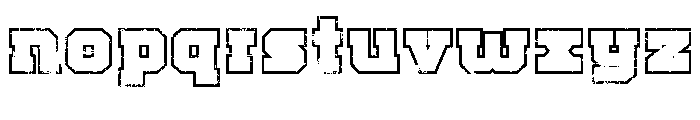 College Retro V2 Outline Font LOWERCASE
