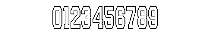 College The Holiday Outline Regular Font OTHER CHARS