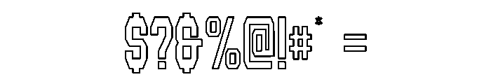 College The Holiday Outline Regular Font OTHER CHARS