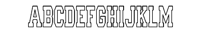 College The Holiday Outline Regular FONT