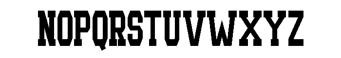 College The Holiday Regular Font UPPERCASE