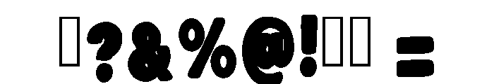 Color Bold Regular Font OTHER CHARS