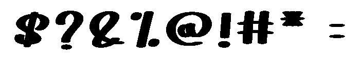 Color Bold Font OTHER CHARS