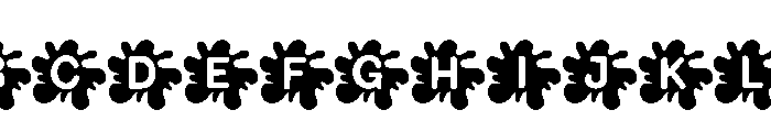 Color Drip Font UPPERCASE