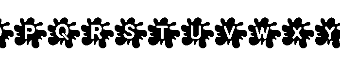 Color Drip Font UPPERCASE
