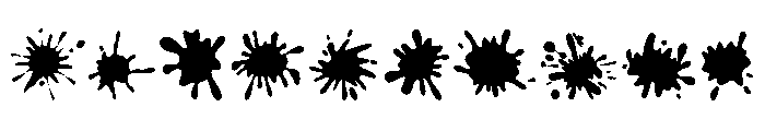 Color Drips Font OTHER CHARS