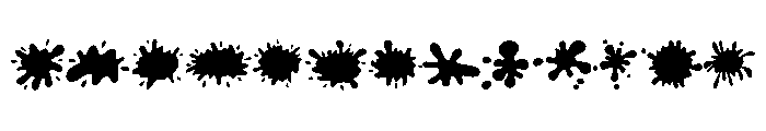 Color Drips Font UPPERCASE