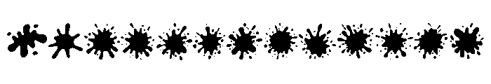 Color Drips Font UPPERCASE