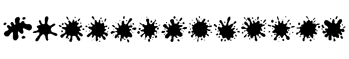 Color Drips Font LOWERCASE