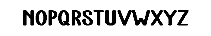 Color Nighty Font LOWERCASE