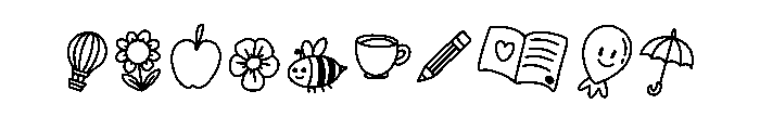 Coloring books for kids Font OTHER CHARS