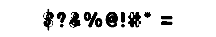 Colour Bubbly Font OTHER CHARS