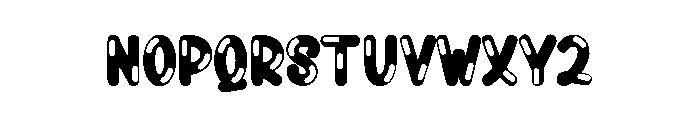 Colour Bubbly Font LOWERCASE