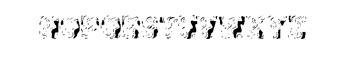 Colour Pattern Font UPPERCASE