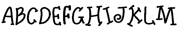Columbine Font UPPERCASE