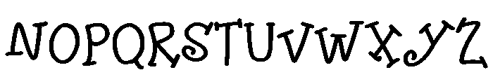 Columbine Font UPPERCASE