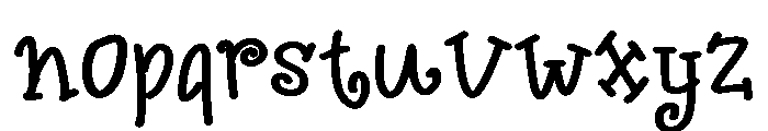 Columbine Font LOWERCASE