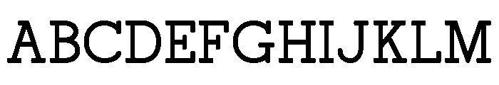 Column Regular Font UPPERCASE