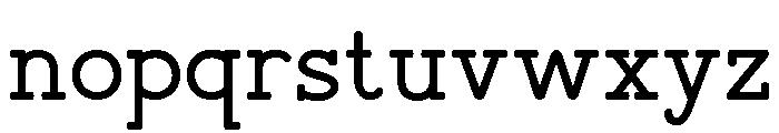Column Regular Font LOWERCASE