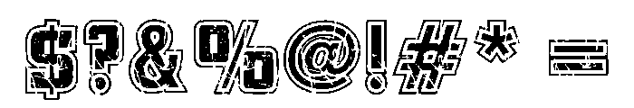 Combat Jersey Regular Font OTHER CHARS