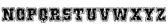 Combat Jersey Regular Font UPPERCASE