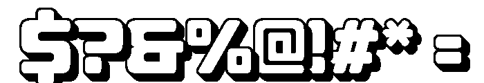 Combine Mantira Sans Extrude Rg Font OTHER CHARS