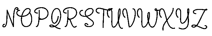 Combine Mantira Script Regular Font UPPERCASE
