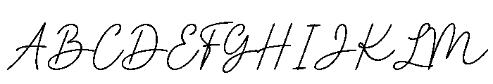 Comehere-Regular Font UPPERCASE