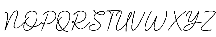 Comehere-Regular Font UPPERCASE