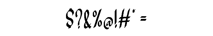 Comero Baroque Regular Font OTHER CHARS