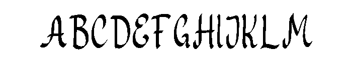 Comero Baroque Regular Font UPPERCASE