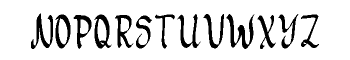 Comero Baroque Regular Font UPPERCASE
