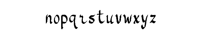 Comero Baroque Regular Font LOWERCASE