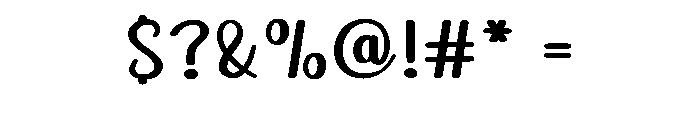 Comfort Dreamed Font OTHER CHARS
