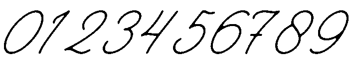 Comfort Harthen Italic Font OTHER CHARS