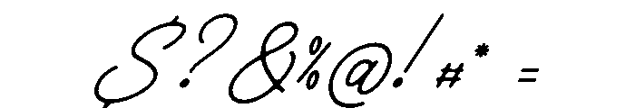 Comfort Harthen Italic Font OTHER CHARS