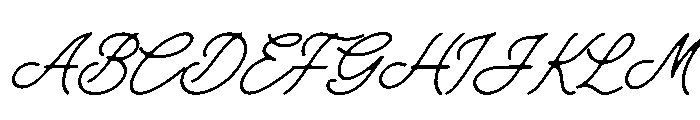 Comfort Harthen Italic Font UPPERCASE