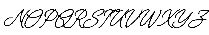 Comfort Harthen Italic Font UPPERCASE