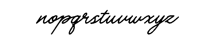 Comfort Harthen Italic Font LOWERCASE