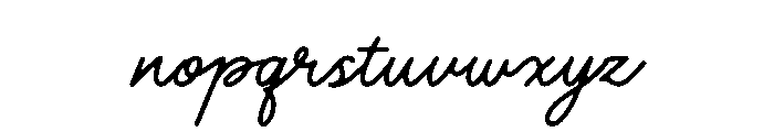 Comfort Harthen Font LOWERCASE