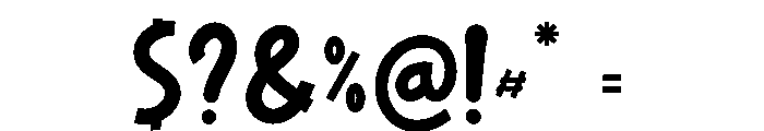 Comfy Quacky Font OTHER CHARS
