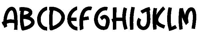 Comfy Quacky Font UPPERCASE