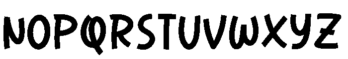 Comfy Quacky Font UPPERCASE