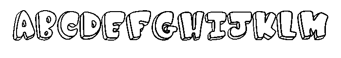 Comic 3d Bubble By Sque Regular FONT