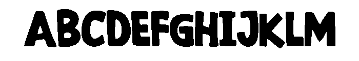Comic Bold Medium Regular Font UPPERCASE